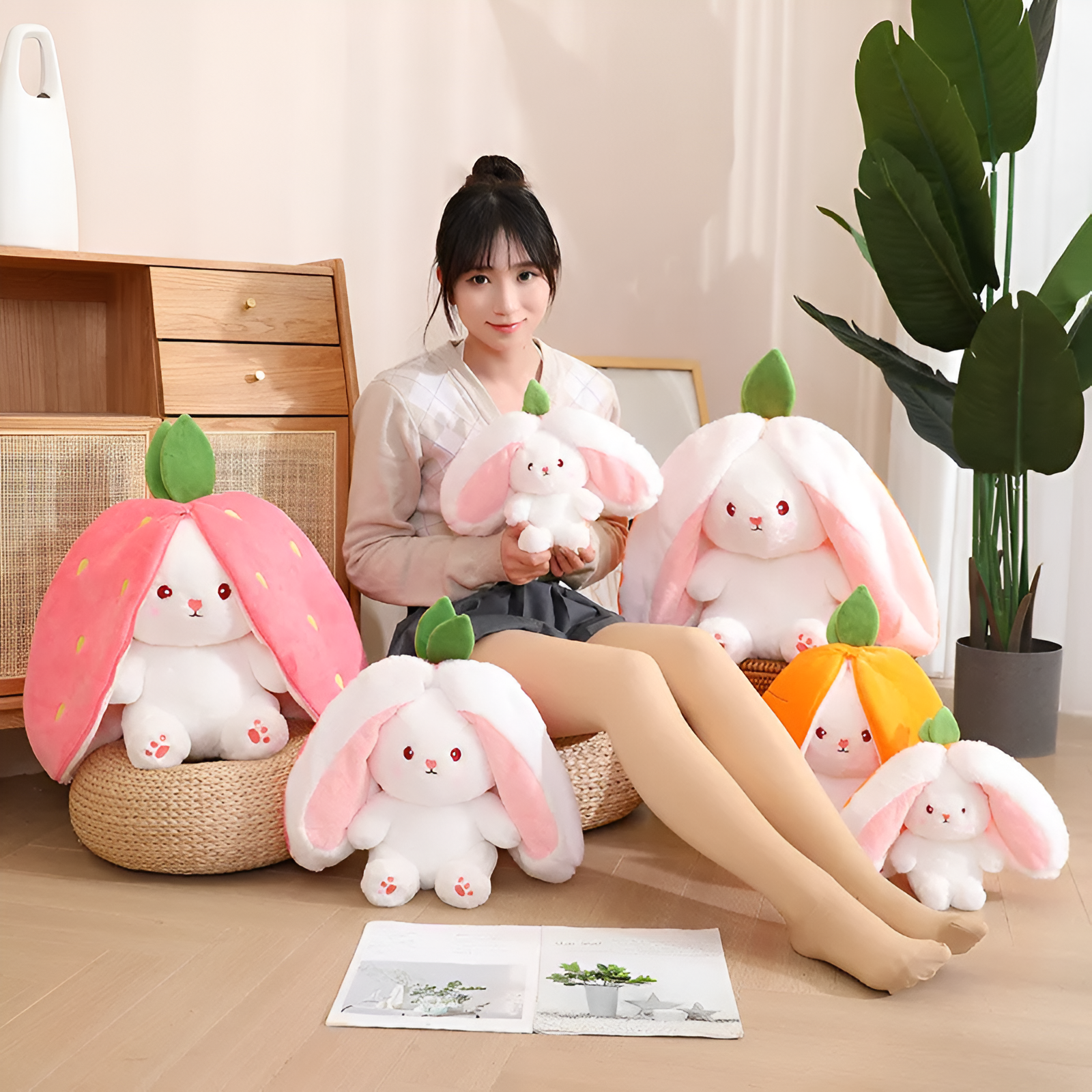 Bubu Dubu Magical Fruit Bunny Plush Toy