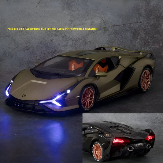 Lamborghini Sian FKP37: Realistic Diecast Car Model - Collectible Toy for Boys