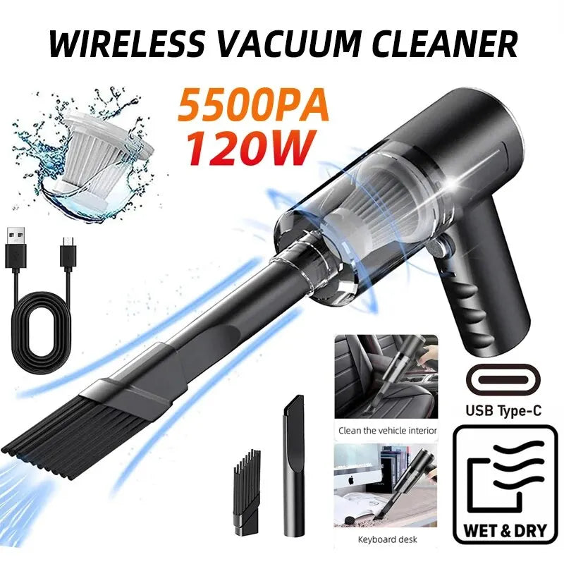 Wireless Vacuum Cleaner - Home and Car Cleaning