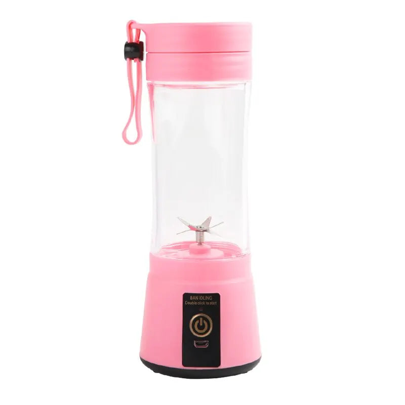 Portable Fruit Juice Pink Blender