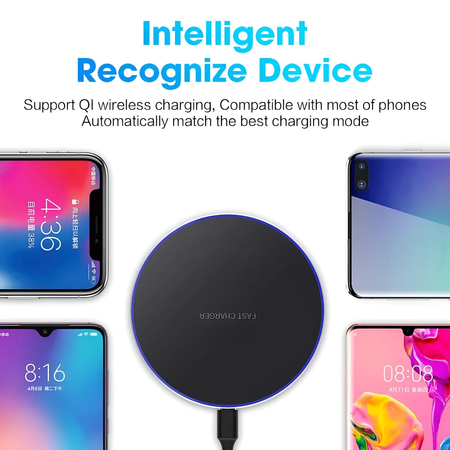 100W Fast Wireless Charger Charging Pad