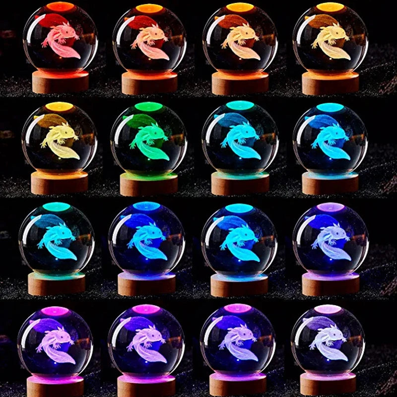 Glowing Fish Crystal Ball Night Light