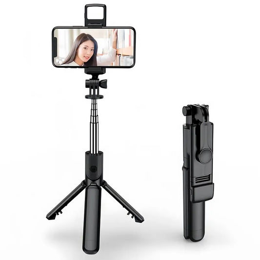 Pro Capture Selfie Stick Tripod: Bluetooth, Remote, Fill Light