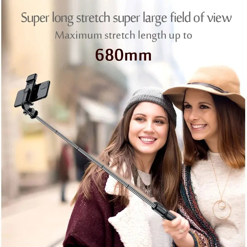 Pro Capture Selfie Stick Tripod: Bluetooth, Remote, Fill Light