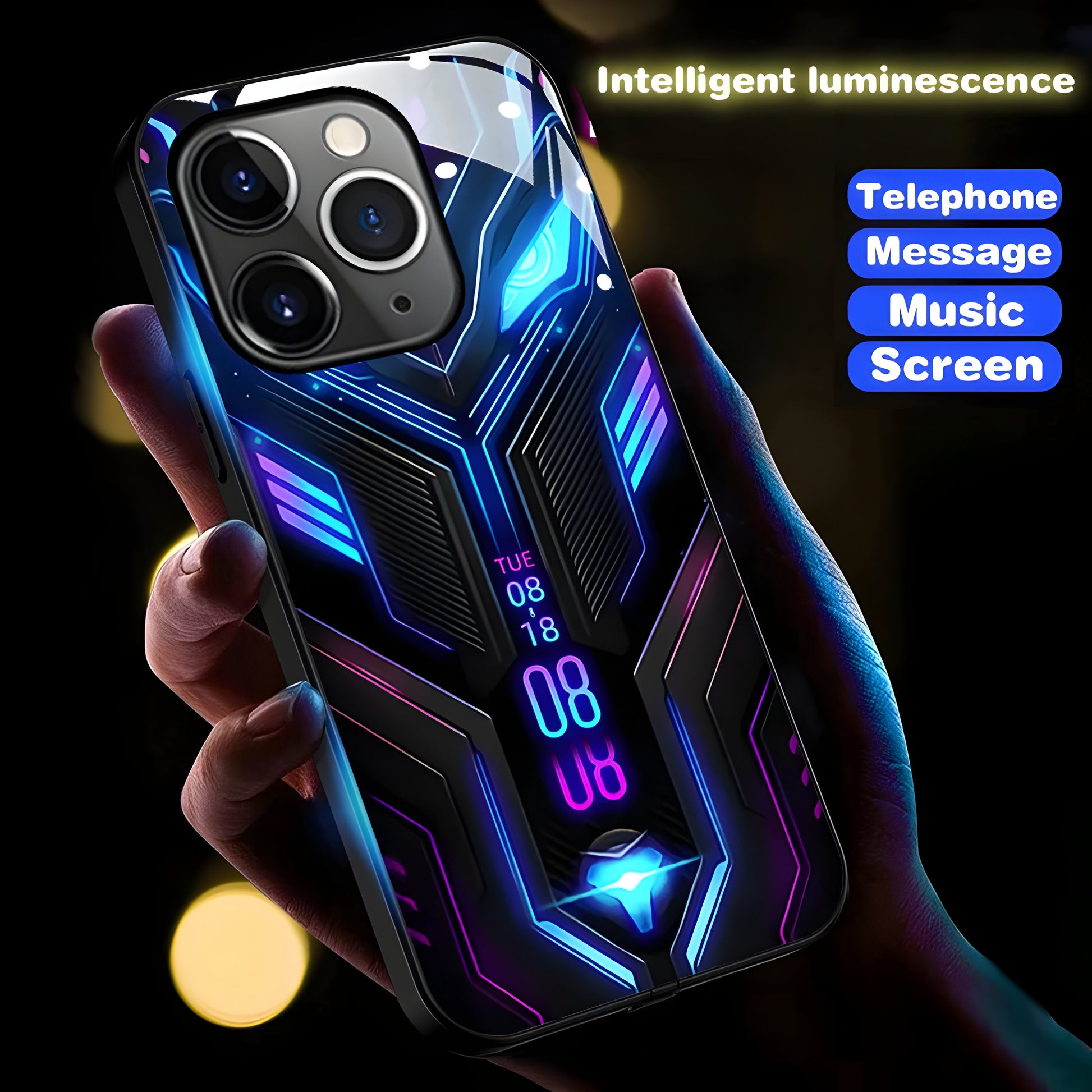 Luxury Colorful LED Light-Up Phone Case