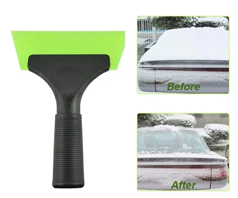 Silicone Car Green Squeegee: Window Wiper and Snow Scraper