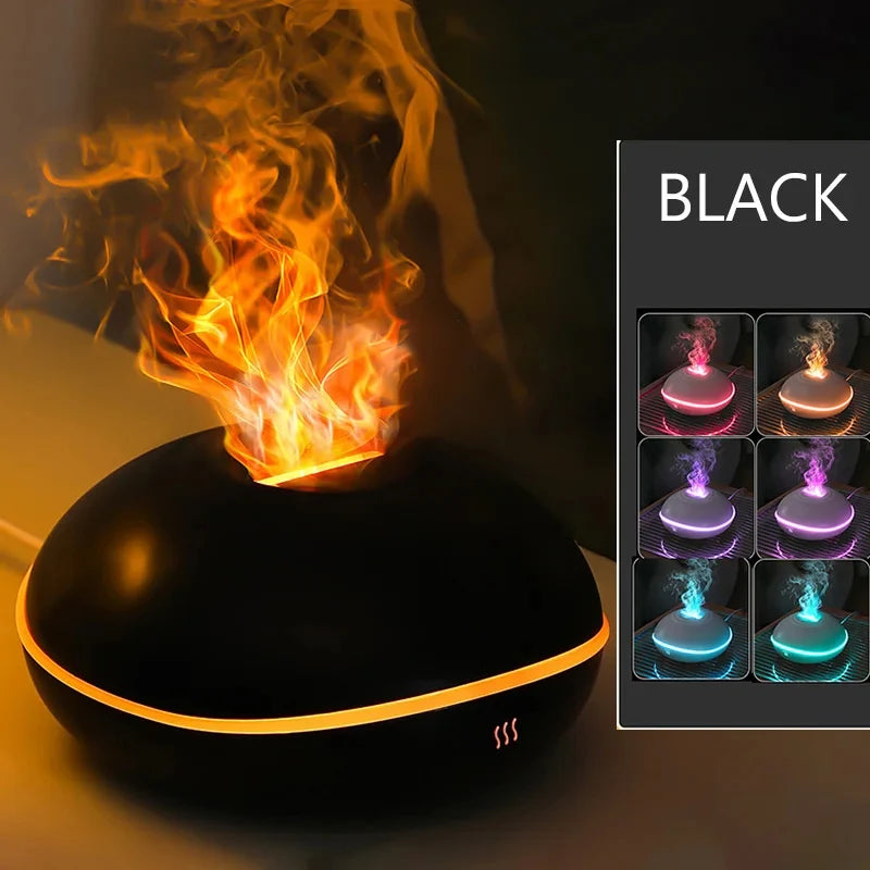 7 Color LED Scent Aroma Diffuse, Black Humidifier Lamp