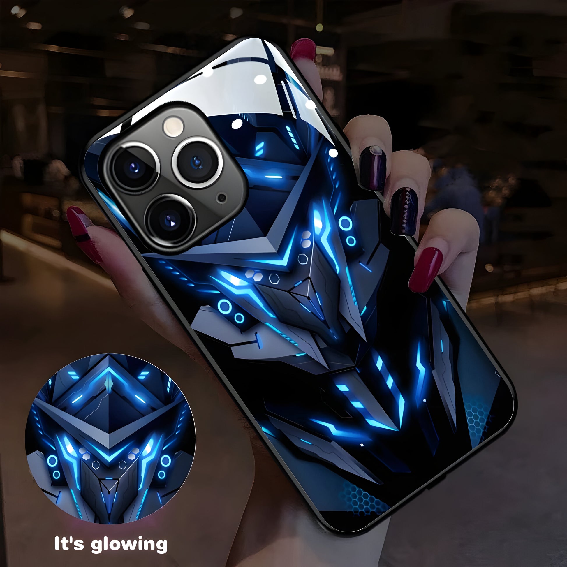 Luxury Colorful LED Light-Up Phone Case