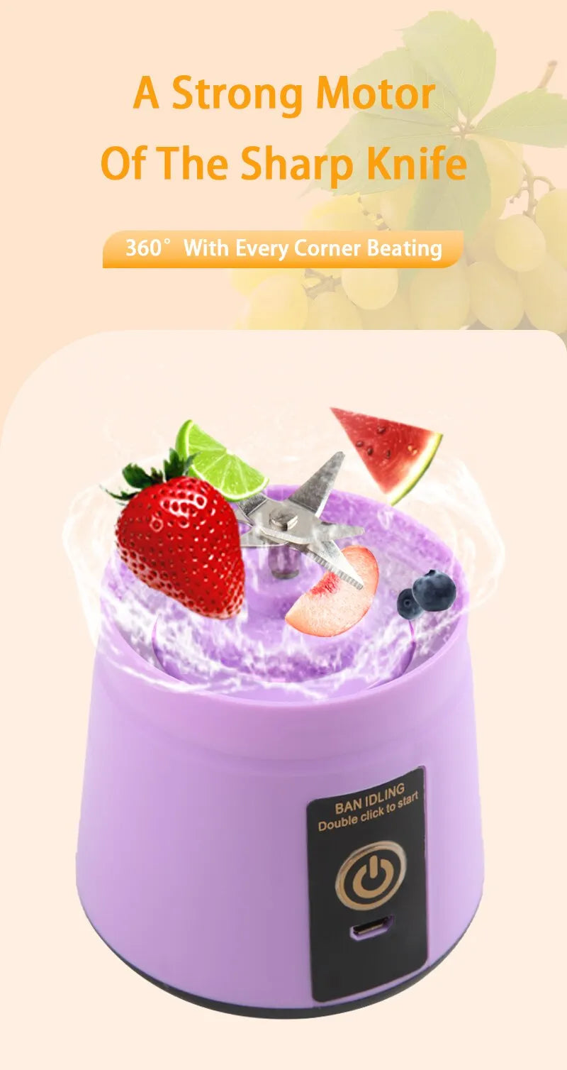 Portable Fruit Juice Purple Blender