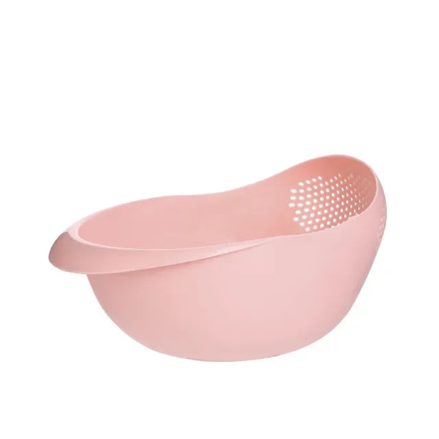 Rice Washing Filter Strainer Pink Basket