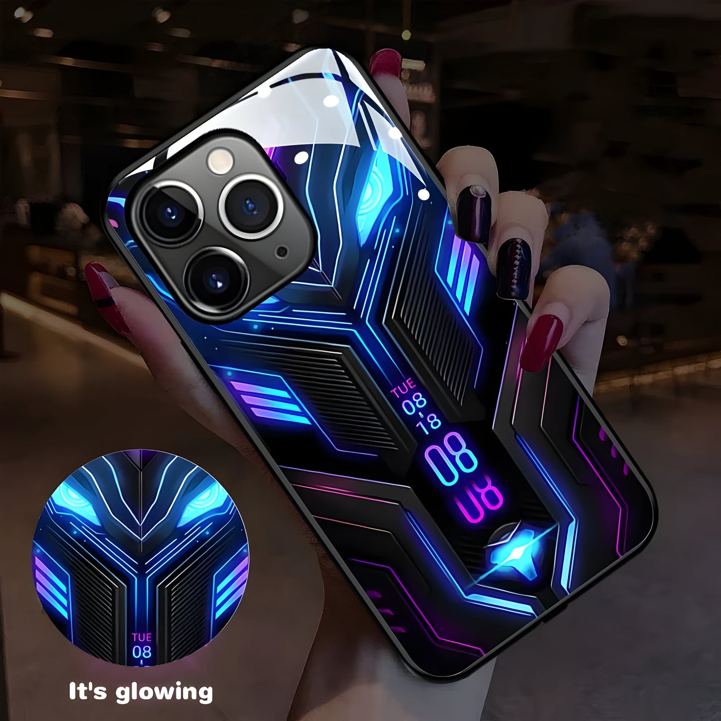 Luxury Colorful LED Light-Up Phone Case