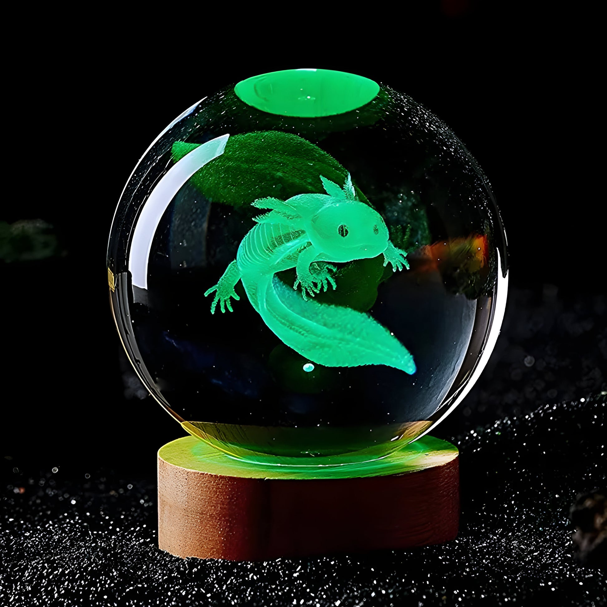 3D Glowing Fish Crystal Ball Night Light