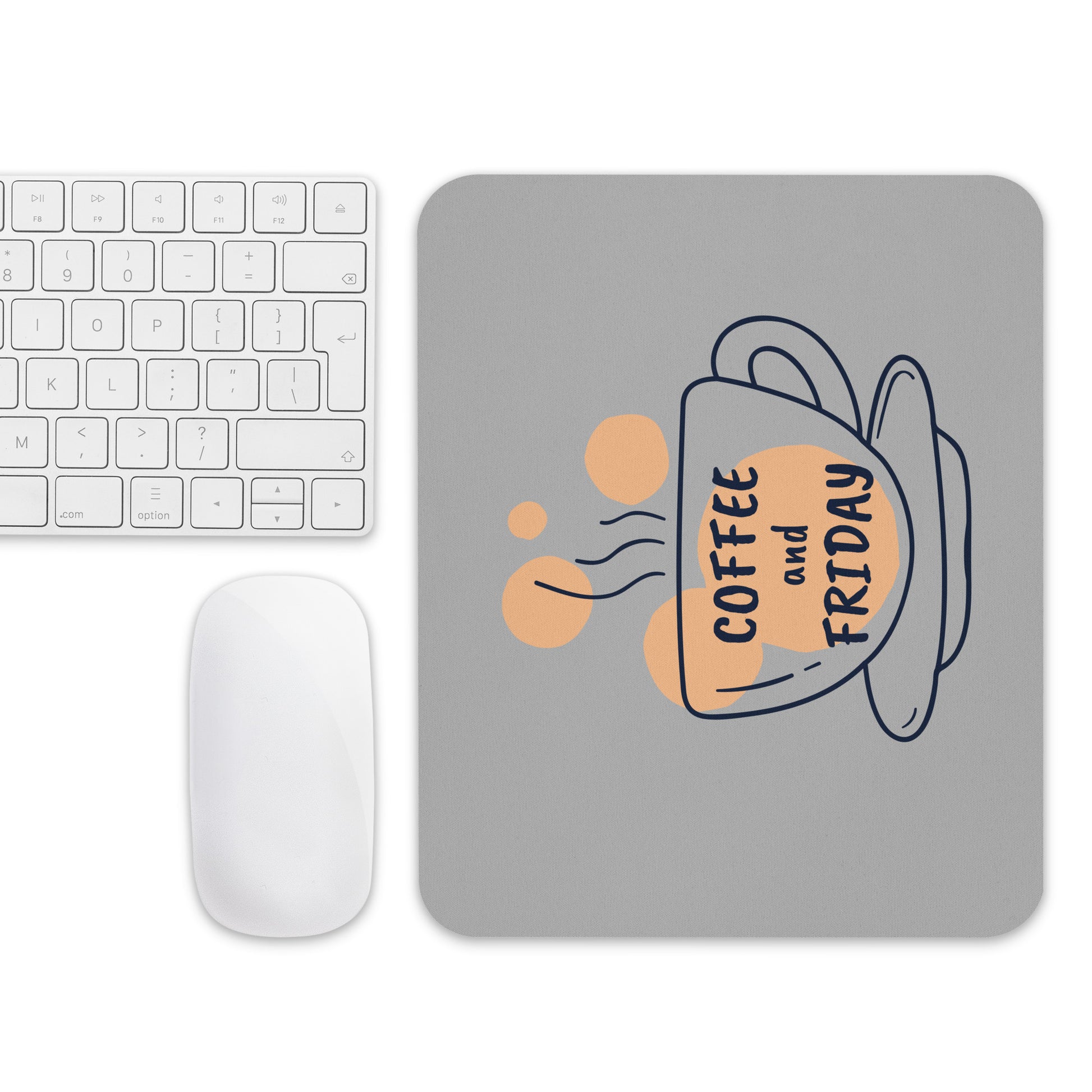 Grey Mouse Pad