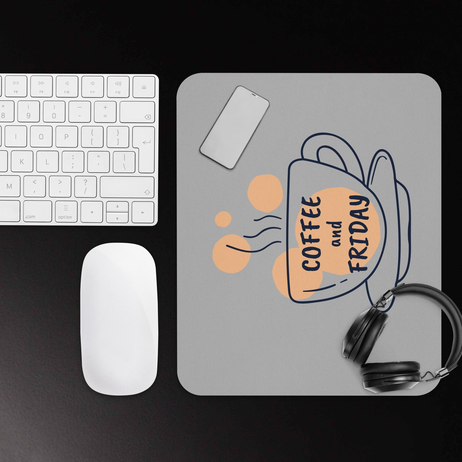 Grey Mouse Pad