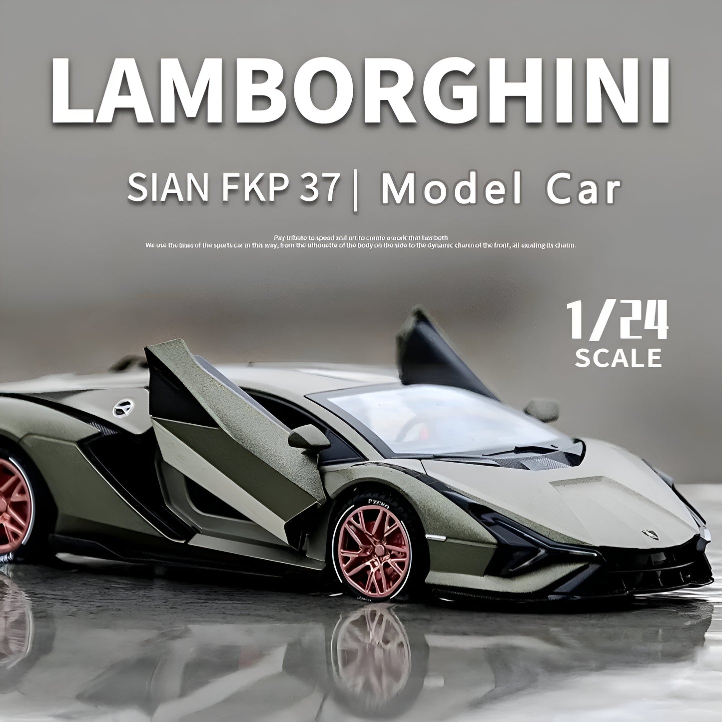 Lamborghini Sian FKP37: Realistic Diecast Car Model